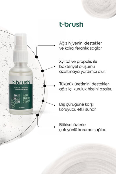TBRUSH Ağız Kokusu Giderici Sprey 30ml Propolis