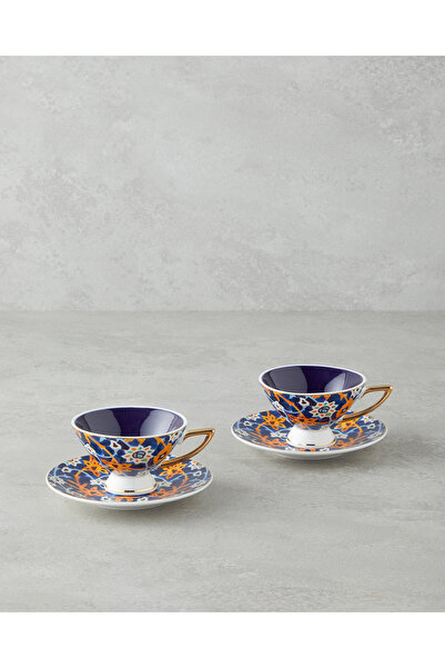 English Home Dahlia New Bone China 4 Parça 2 Kişilik Kahve Fincan Takımı 90 m...