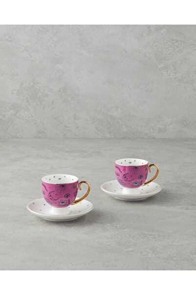 English Home Talisman Magic New Bone China 4 Parça 2 Kişilik Kahve Fincan Tak...