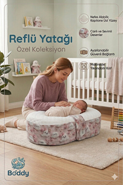 Boddy Yeni Doğan Bebek Yatağı - Nefes Alan Kolajen Kumaş