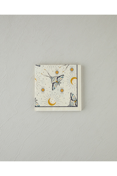 English Home Χαρτοπετσέτες Talisman Butterfly 20 τεμαχίων 33x33 εκ. Μαύρες