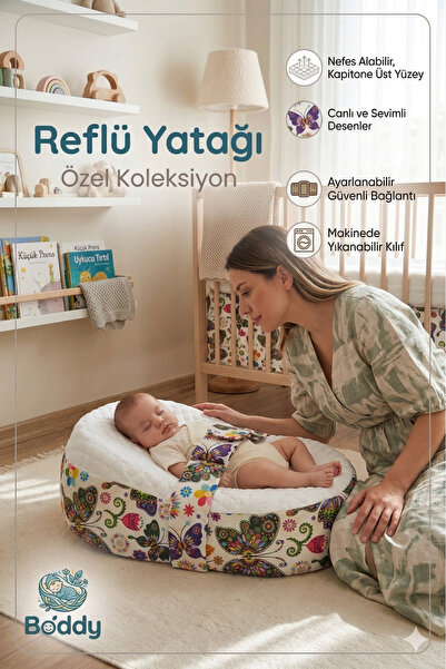 Boddy Yeni Doğan Bebek Yatağı - Nefes Alan Kolajen Kumaş