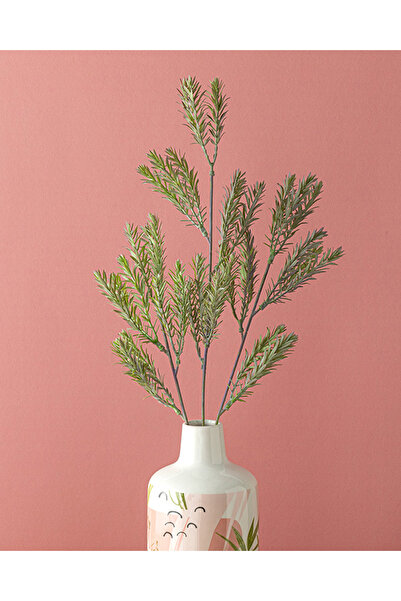 English Home Leafy Tek Dal Yapay Çiçek Koyu Yeşil