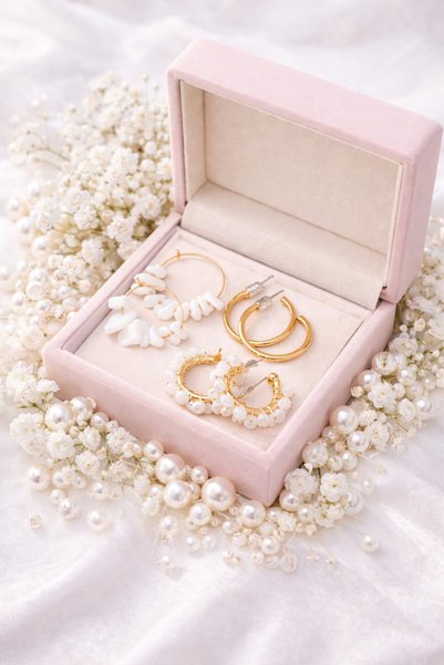 Yağmur Küpe Doğal Taş Kristal 6 Lı Set Beyaz Nikah Gelin Balayı Seti Yazlık Plaj Tatil Kombin Küpe Halka