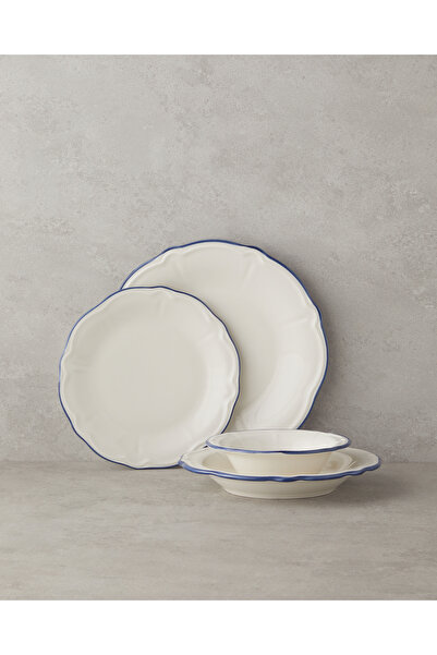 English Home Blue Way Porselen Yemek Takımı 24 Parça 6 Kişilik Mavi