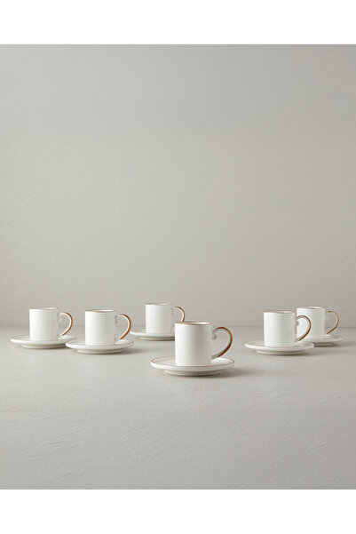 English Home Marella Porselen Kahve Fincan Takımı 85 Ml Rose Gold