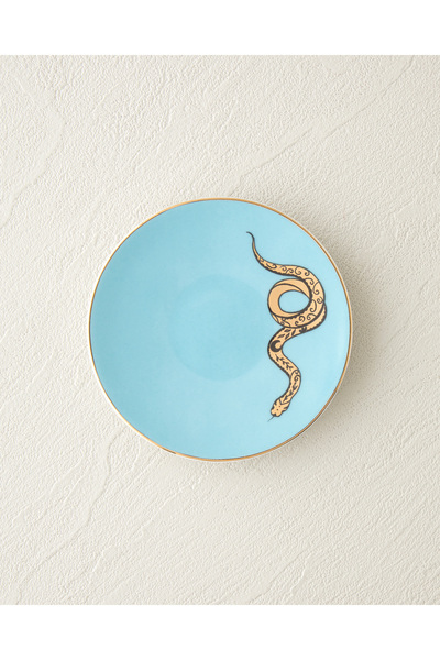 English Home Talisman Snake Bone China Çerezlik 10 cm Açık Mavi