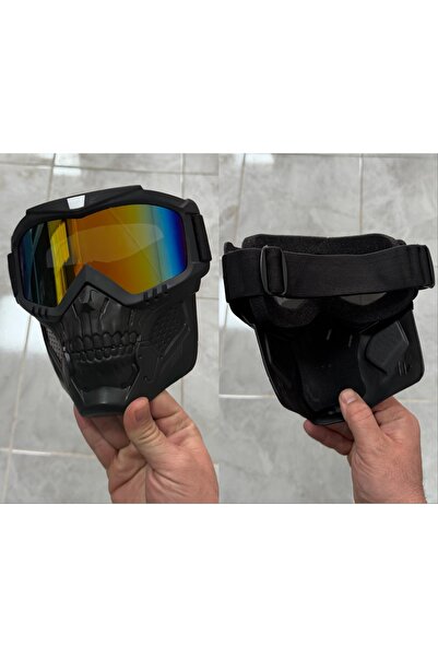 JET MASKE KAYAK MASKE MOTOSIKLET SARI