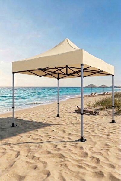 Reyo 3×3 Bagaj Boy Premium Krem Katlanır Çardak (115cm)
