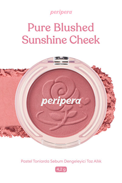PERIPERA Yumuşak ve Nemli Dokulu Allık Pure Blushed Sunshine Cheek (#28 Roman...