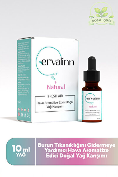 Ervalinn Doğal Fresh Air Damla Burun Tıkanıklığı Için Rahatlatıcı Ve Yaka Dam...