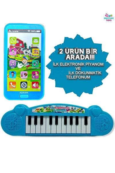 Brother Toys Türkçe Müzikli Dokunmatik Oyuncak Cep Telefonu Ve Elektronik Ses...