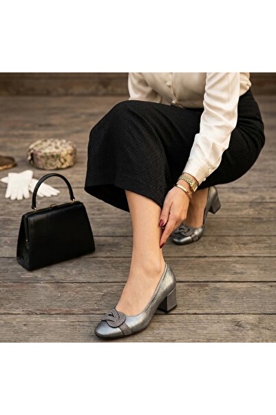 Nur Rose Άνετο καθημερινό ανατομικό γυναικείο βραδινό φόρεμα - πλατινένια πέτ...