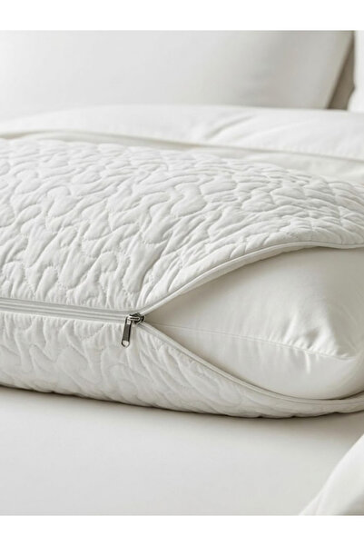 BEYLİNİ 2-Piece Pillow Protector Liquid-Proof Quilted Zippered Washable Anti-...