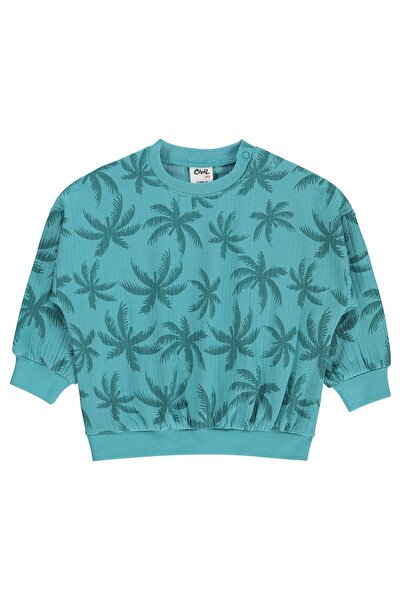 Civil Baby Palmiye Empirme 3-18 Month Sweatshirt - Green