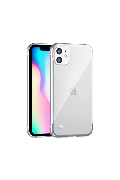 Vissona iPhone 11 Uyumlu Kamera Korumalı Yanları Açık Sararmaz Sert Mika Şeff...