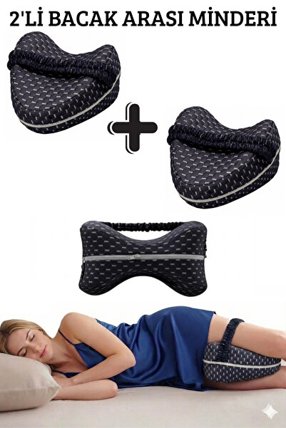 Ankaflex 2li Ortopedik Bacak Arası Diz Yastığı Yan Yatanlar İçin Ergonomik Vi...