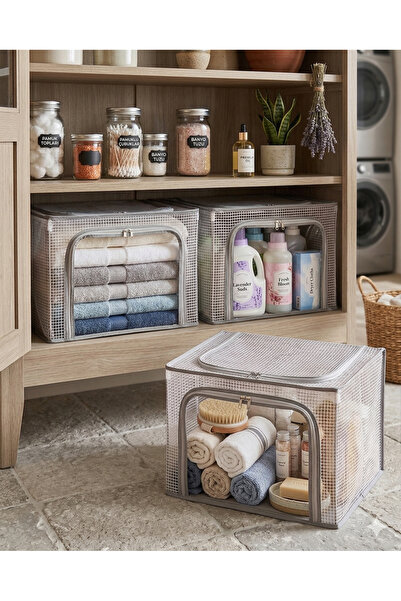 SER&YAT Οργανωτής Ντουλάπας – Τετράγωνο Σχέδιο – Διαφανές |   3 τεμάχια |   Α...