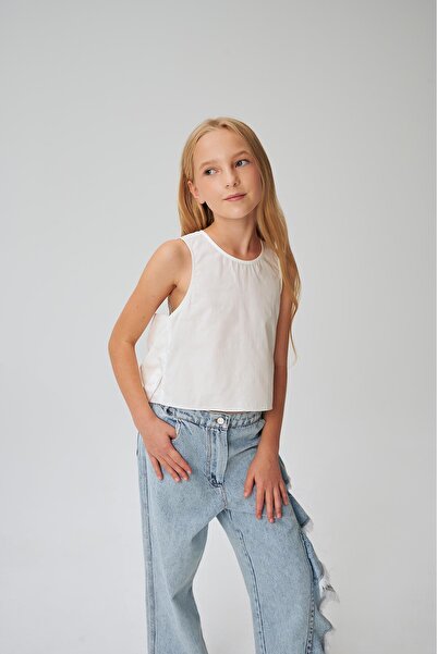 Lia Lea Λευκή μπλούζα για κορίτσια BG Store