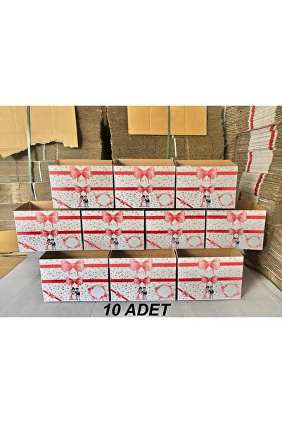 Aybas İsim Yazılabilen (10ADET)ekstra Kalın Gelin Çeyiz Kolisi 58×38×30 Ebat