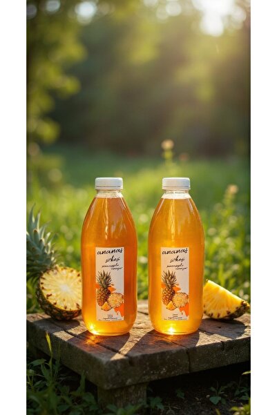 yaşayanbilge Ananas Sirkesi Doğal Fermantasyon 2 adet x 1 Lt.