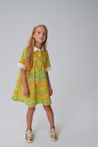 Lia Lea Κίτρινο φόρεμα για κορίτσια από το BG Store