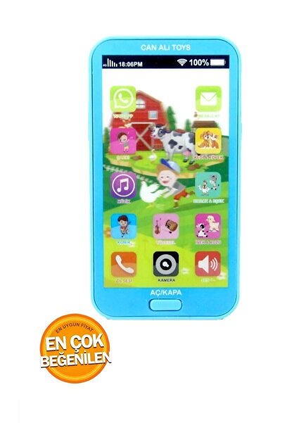 Şeker Adası Dokunmatik - Mavi - Cep Telefonu / Tablet Sesli 12 Fonksiyonlu Eğ...