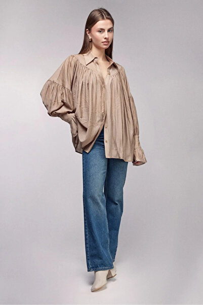 Askı Nişantaşı Πουκάμισο με κορδόνι και λεπτομέρεια μανίκι