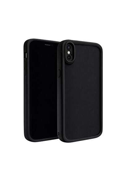 Vissona iPhone X VE İPHONE XS Uyumlu Kamera Çıkıntılı Mat Silikon Telefon Kılıfı