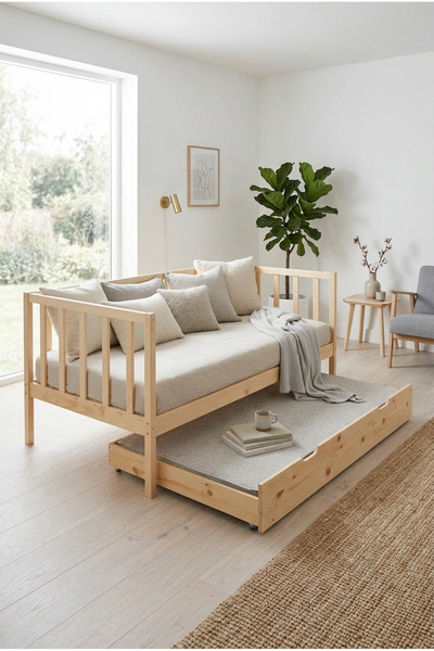 Loolpi Home Ottoman Twin Sedir Koltuk ve Yavrulu Yatak Karyola