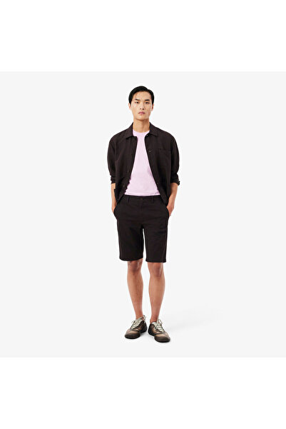 Lacoste Erkek Slim Fit Koyu Kahverengi Bermuda Şort