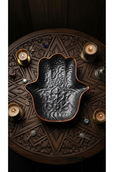 Gesto seramik Fatma Ana Eli Hamsa Plate Sugar Bowl