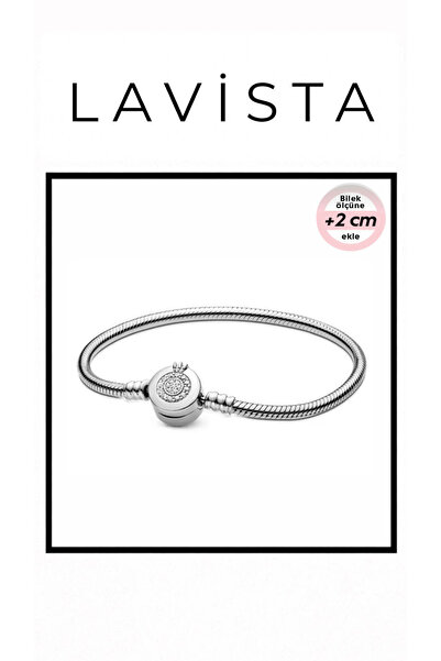 Lavista Silver Mini Taç Detaylı Gümüş Bileklik
