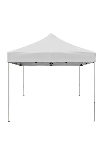 divendi-ro Pavilion de grădină pliabil, 3x3x2,6m, material textil ecru, polie...