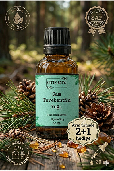 Antik Şifa %100 Saf Çam Terebentin Yağı - (20 Ml)