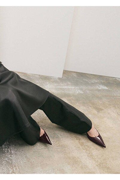 MANGO Woman Topuklu rugan ayakkabı