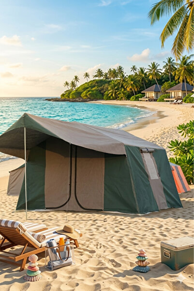 Zey Camping 2+0 DOUBLE KAMP ORMAN ŞANTİYE DEPO ÇADIRI 6 KİŞİLİK