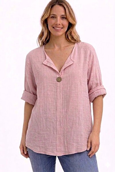 AYASOFYA OTANTIK Γυναικεία ιταλική πούδρα με λεπτομέρεια με μανίκια 3/4 Overs...