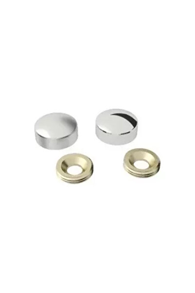 Skygo غطاء لولبي 30 ملم كروم - 2 قطعة