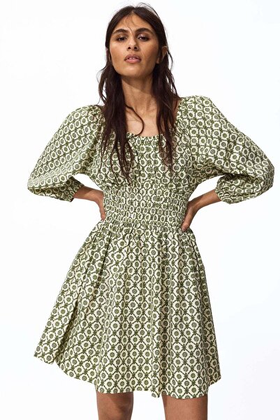 H&M Flared-skirt cotton dress
