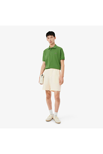 Lacoste شورت كتان مضلع بقصة عادية - GH2628-00-056