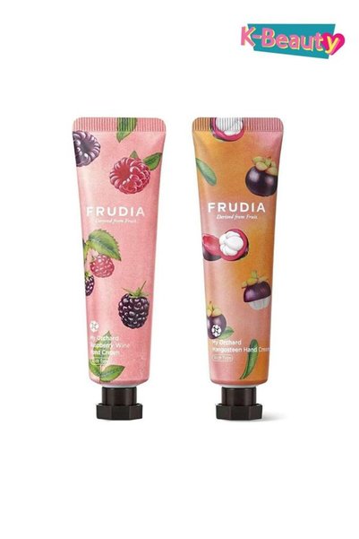 FRUDIA Raspberry Wine Hand Cream and Orchard Mangosteen Hand Cream