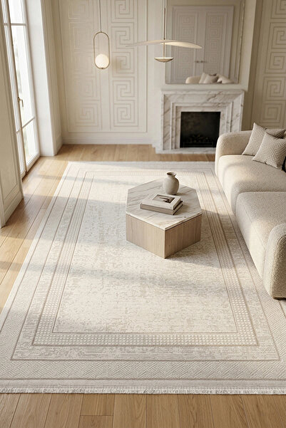 WOOLEN HOME Vesta Koleksiyonu Akrilik İplik Zarif Desenli Halı