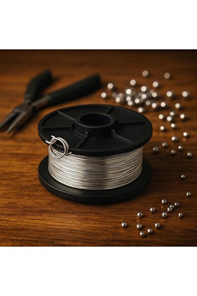 50 Meters 1mm Steel Wire , Jewelry Crown Flower Design Hobby Repair Fence