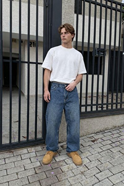 VAMOSCLO Baggy Fit Jean Mavi