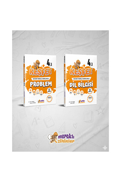 meraklı zihinler 4. SINIF KEŞFET DİL BİLGİSİ VE PROBLEMLER KİTABI [2'Lİ SET](...