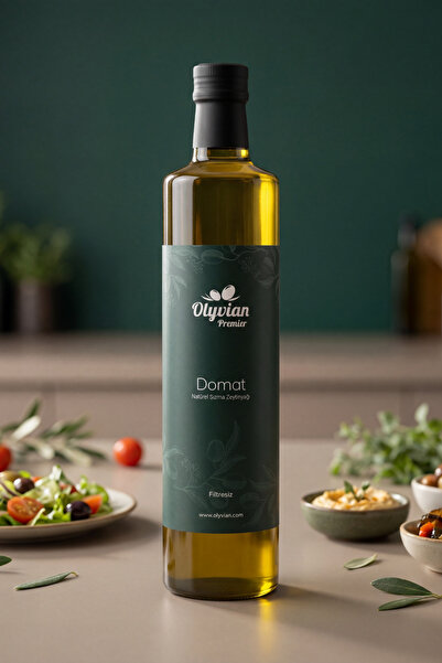 Olyvian Premier Domat Cinsi Zeytinler 750 ml Erken Hasat Soğuk Sıkım Doğal Na...