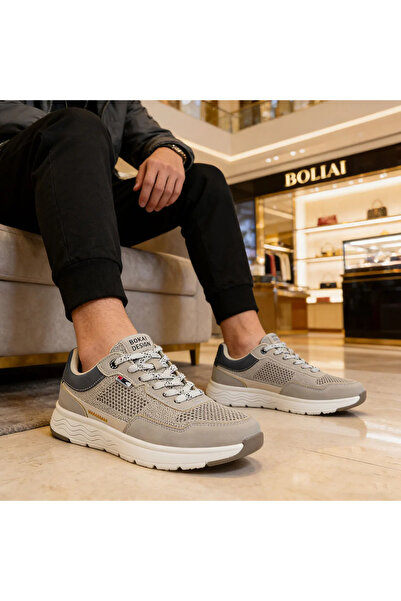 Tmall Pantofi sport bărbați, din material textil, B4075, kaki