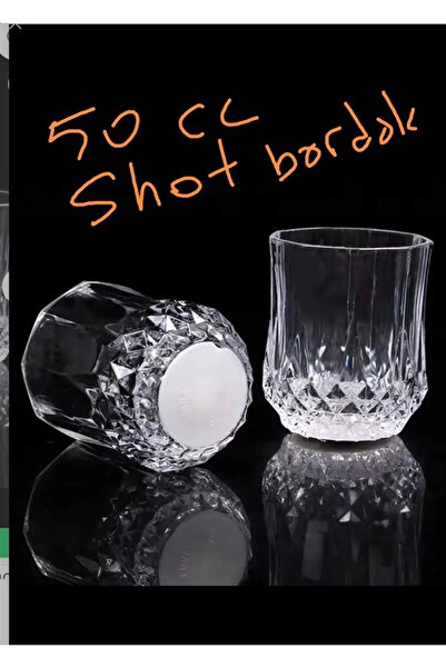 ORTAKÖYCENNETİ KRISTAL 6 ad kesme shot likör zemzem bardağı 50 cc mini bardak