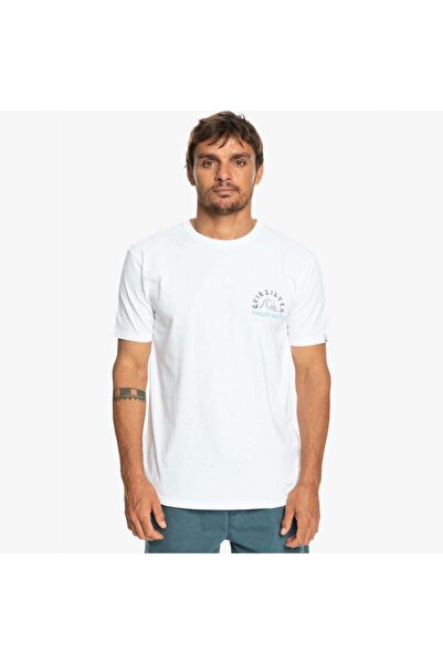 Quiksilver Eqyzt07226 Originalbarrel M Tees Λευκό ανδρικό μπλουζάκι